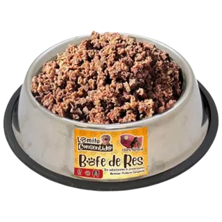 Libra de bofe de res molido para perros, presentación en 2 bolsas de media libra, snack natural rico en proteínas, hierro y vitamina D que fortalece piel, huesos y energía