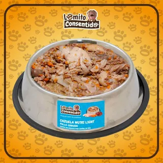 Nutri Light para perros, mezcla balanceada de pollo y corazón, presentación de 1 libra, alimento natural bajo en grasas que aporta proteínas, aminoácidos, vitaminas y glucosamina para articulaciones