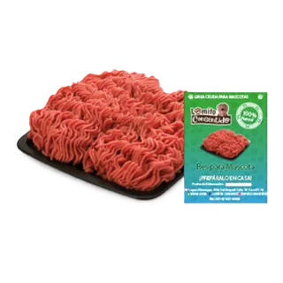 Carne de res molida cruda para perros, paquete de 5 libras, rica en proteínas, hierro y ácidos grasos omega-3 y omega-6