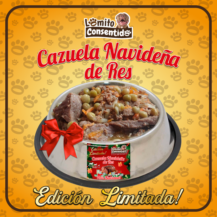 Cazuela navideña de res - 1 libra
