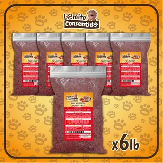 Paquete Lomito #9 para perros grandes, incluye 6 libras de barf mix pollo y res, alimento natural rico en proteínas y energía que fortalece piel, huesos y sistema inmunológico