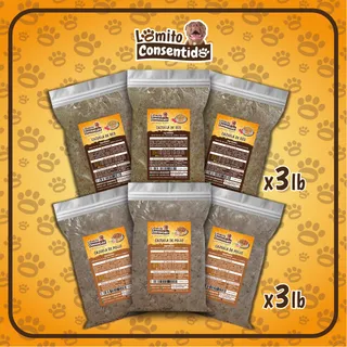 Paquete Lomito #10 para perros grandes, incluye 3 libras de cazuela de pollo y 3 libras de cazuela de res, alimento natural rico en proteínas y energía que fortalece piel, huesos y sistema inmunológico