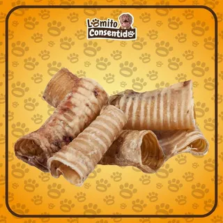 Oferta de 1 bolsa de tráquea deshidratada para perros, snack natural rico en proteínas y colágeno que fortalece articulaciones y dientes, presentación de 1 bolsa, promoción con ahorro de C$20 córdobas